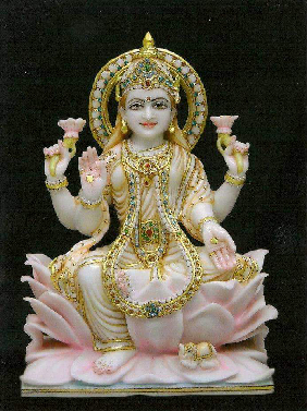 Marble Dhanlaxmi Statue In India
