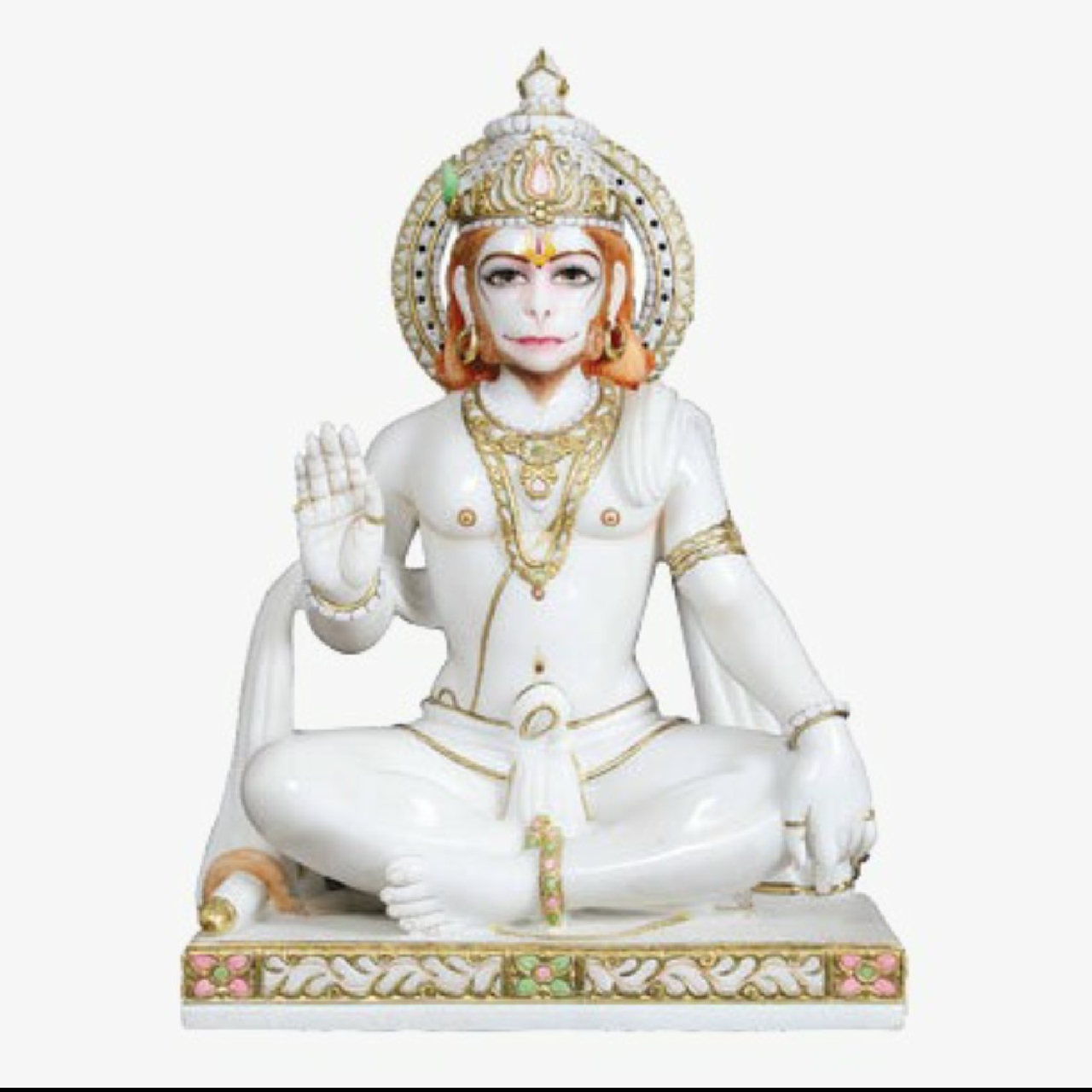 Marble Hanuman Statue In Bijapur